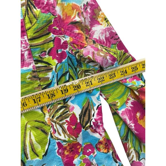 Chicos Jacket Womens 2 Multicolor Floral Multicolor - Picture 11 of 14